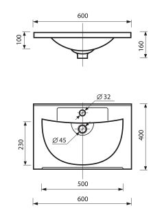 Раковина Misty EVVA 60 см